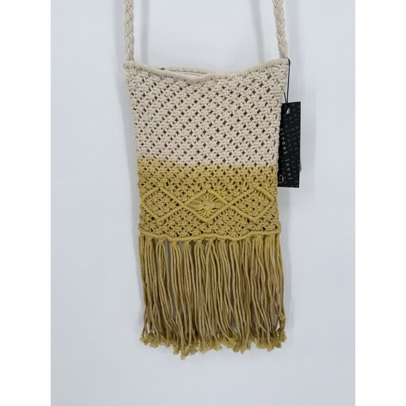 NWT STREET LEVEL Macreme Crossbody Crossbody Fringe Bag Boho Purse‎ - Picture 1 of 6